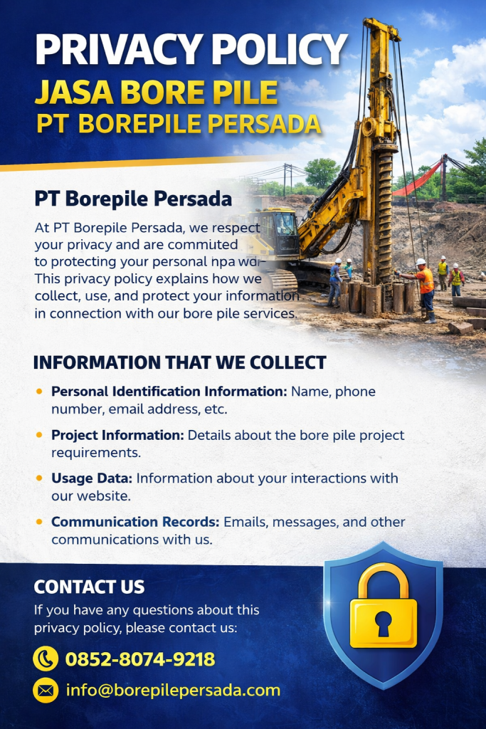 Privacy Policy PT Borepile Persada